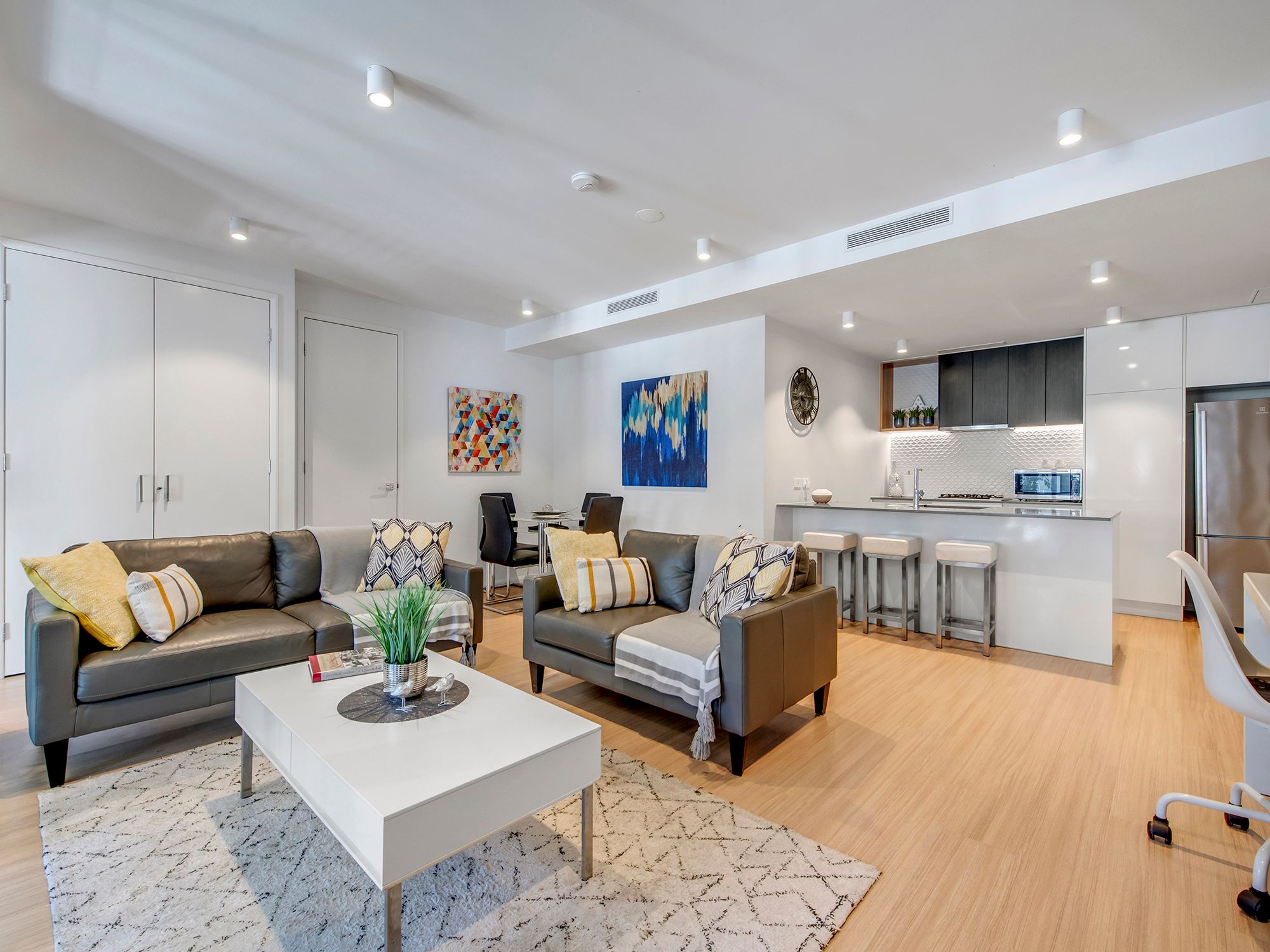 Beautifully appointed waterfront apartments.