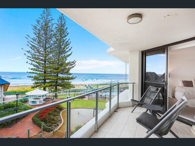 Oceanfront resort living with direct beach access. North east facing. 3 sunny balconies.