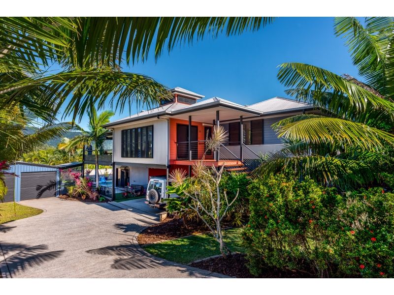 Tropical home with beautiful mountain views on Moresby Street, Trinity Beach.